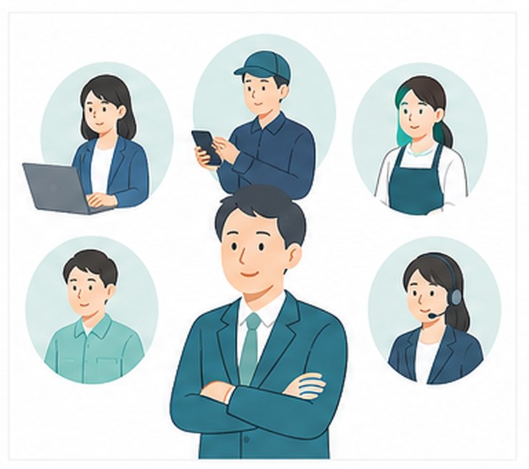 向いている人の要点を図解したイラスト