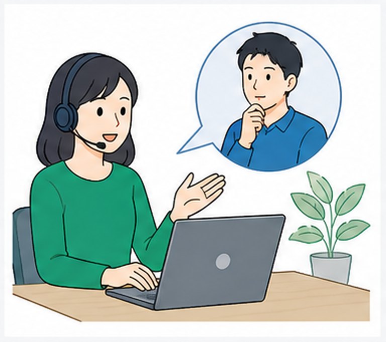 よくある質問の要点を図解したイラスト