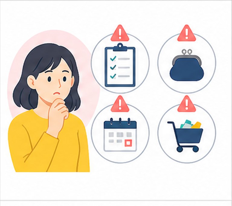 注意点・デメリットの要点を図解したイラスト